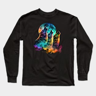 The call of the wolf spirit v1 Long Sleeve T-Shirt